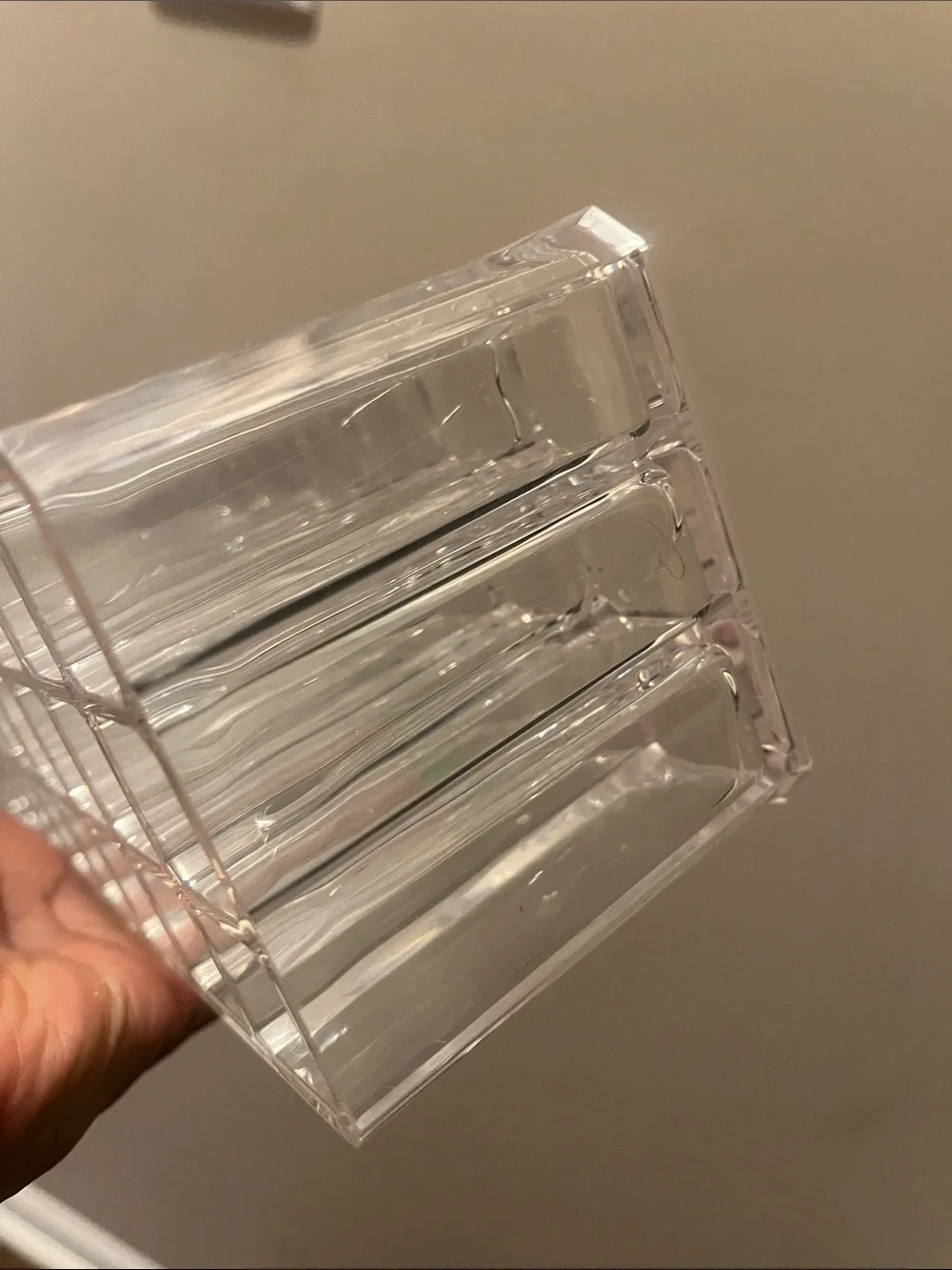 Clear Acrylic Makeup Organizer Tower - 27 Compartment